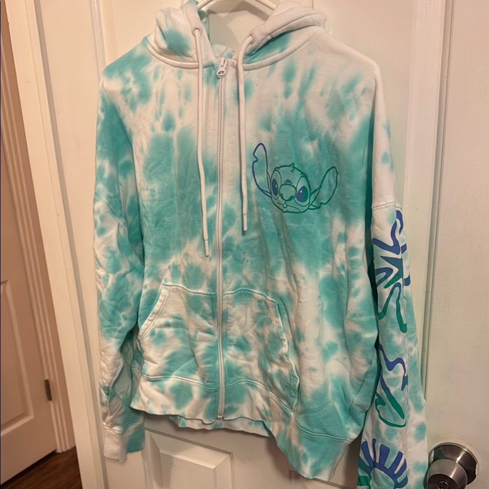 Disney Stitch Tie-Dye Hoodie Jacket
